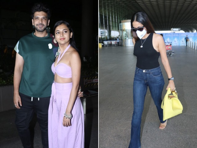 Airport Traffic: Mira Rajput, Tejasswi Prakash-Karan Kundrra  Spotted