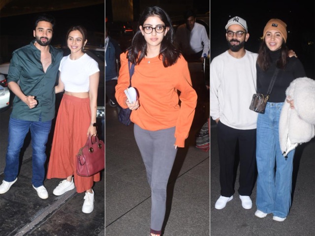 Airport Traffic: Anushka-Virat, Rakul Preet-Jackky Bhagnani, Navya Nanda