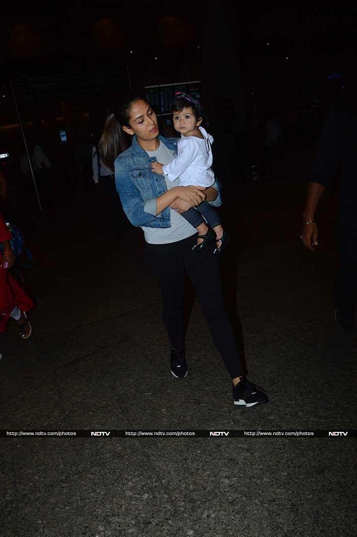 Taimur, Misha: Star Babies In And Out Of The Airport