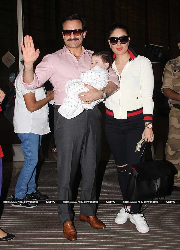 Taimur, Misha: Star Babies In And Out Of The Airport