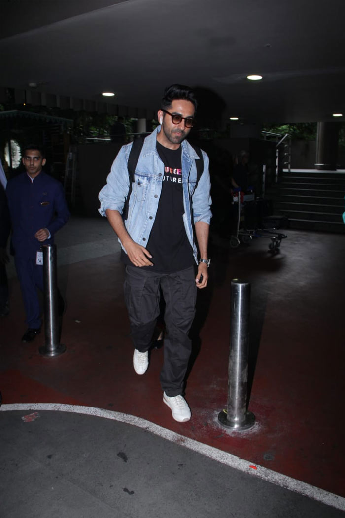 Ayushmann Khurrana was also a fellow traveller on Wednesday.