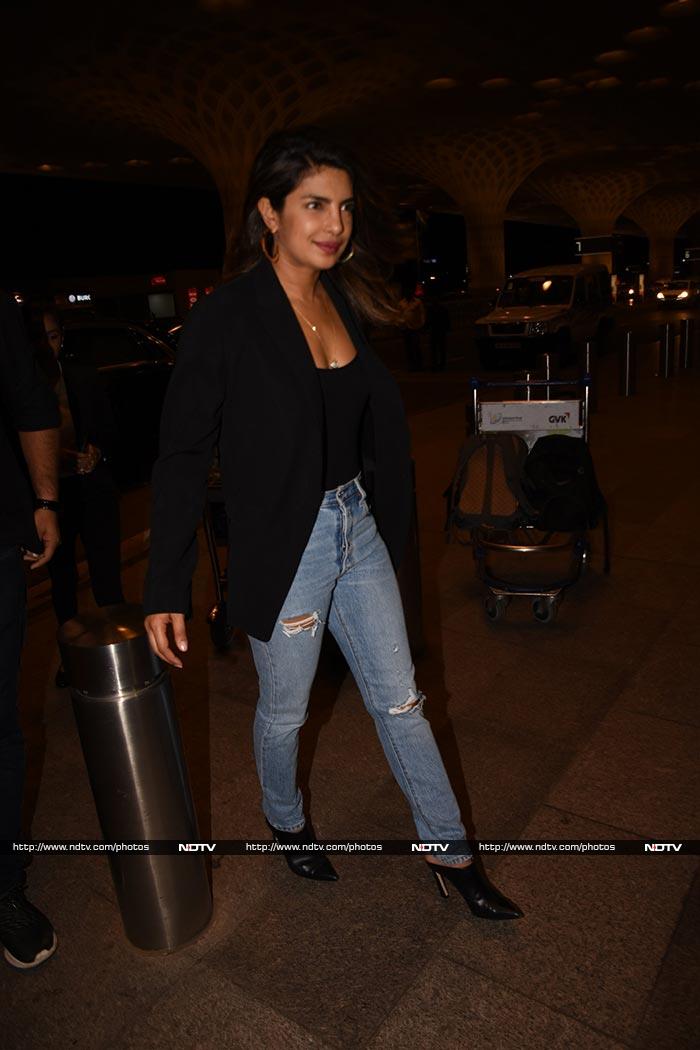 ...And Priyanka Chopra Flies Out Of Mumbai Again