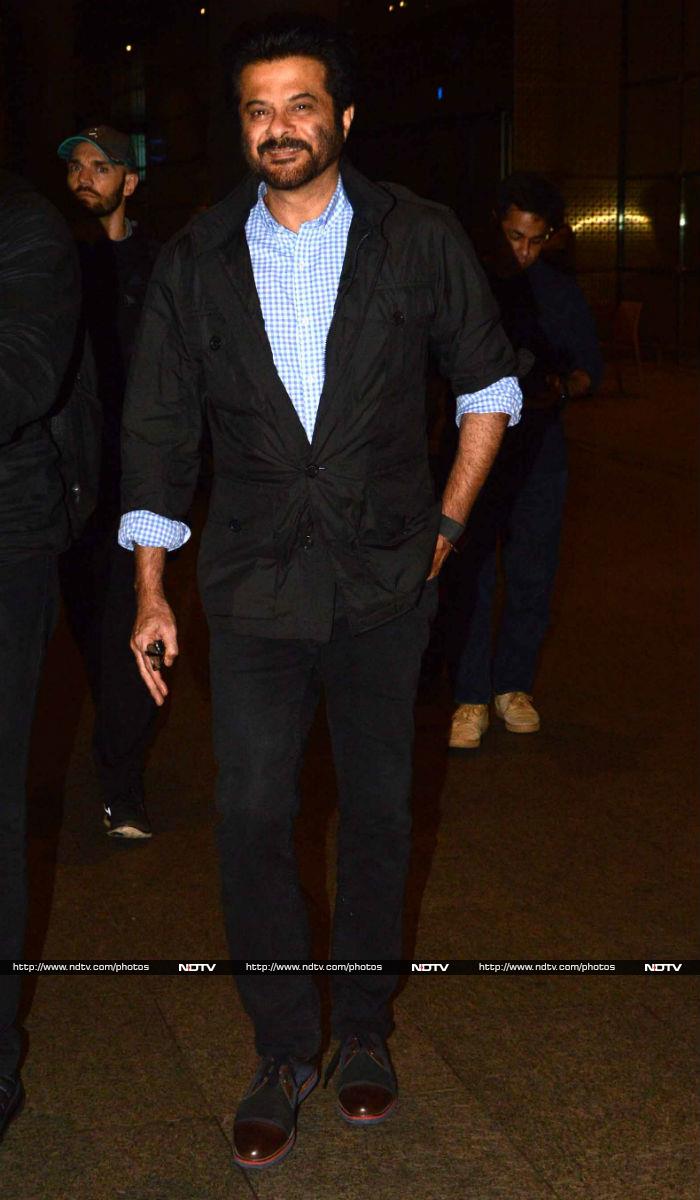 Actor Anil Kapoor, looking as <i>jhakaas</i> as ever, was spotted at the Mumbai airport on September 21.