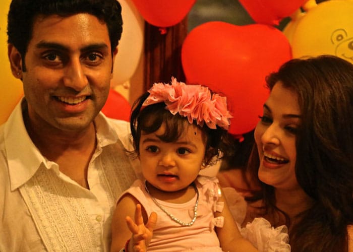 Family portrait: Aaradhya Bachchan on her first birthday