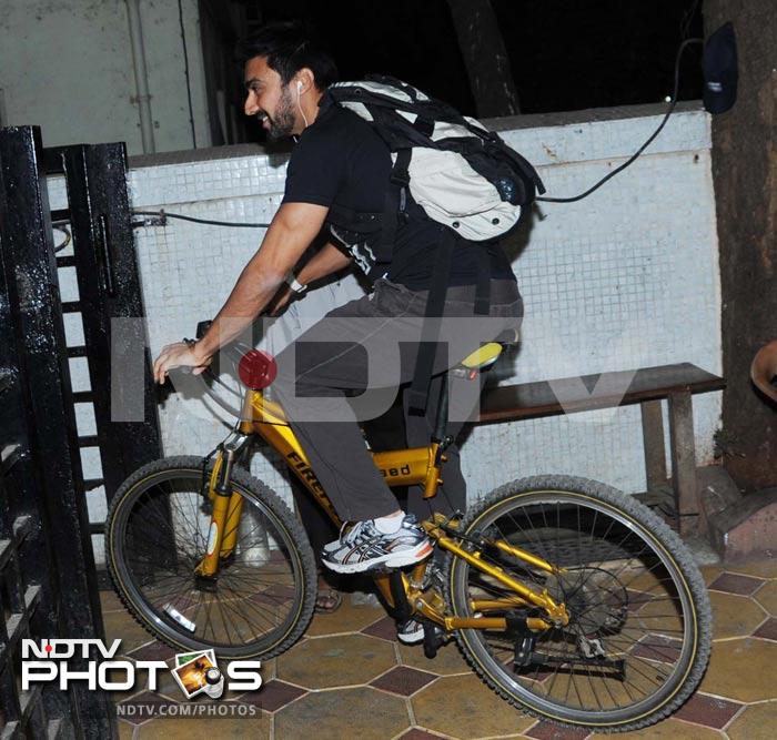 Ashish Chowdhry cycled his way to the gym.