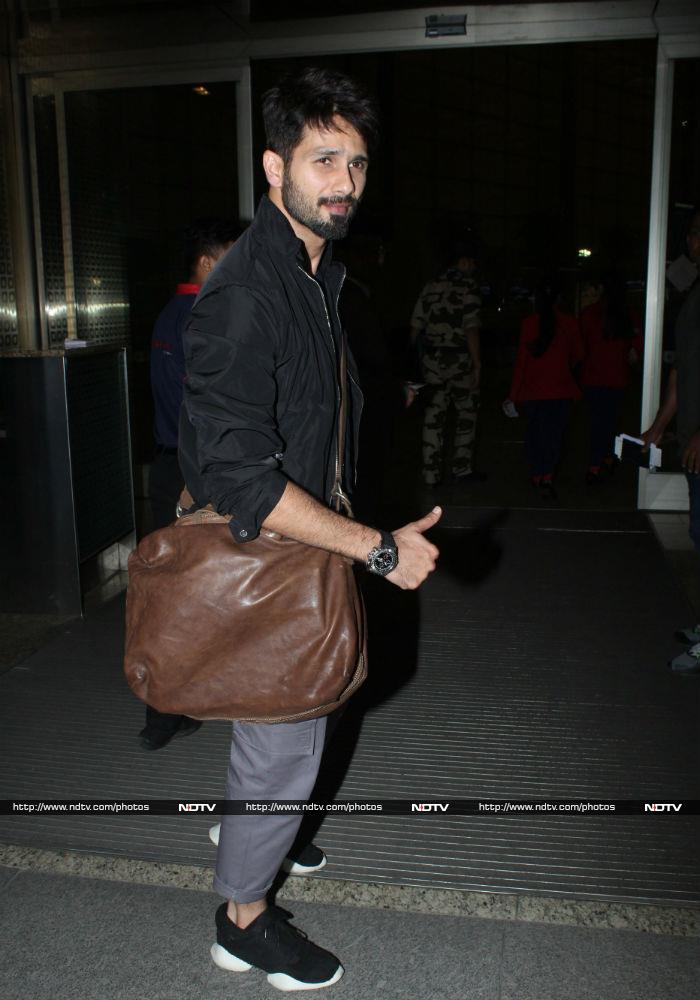 Ba-bye, Shahid Kapoor. Safe travels!