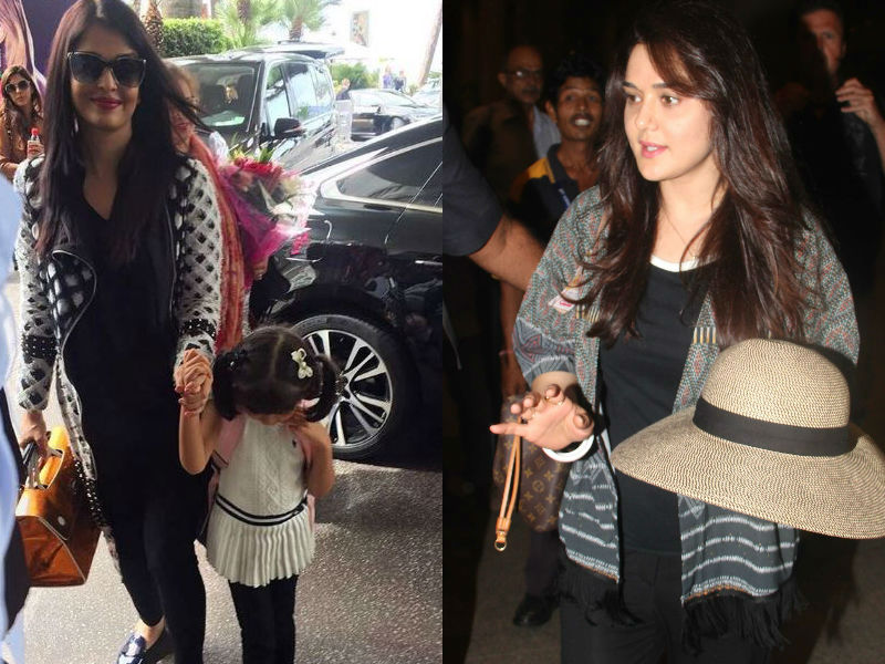 बेटी आराध्या संग कांस पहुंचीं ऐश्वर्या, उधर मुंबई एयरपोर्ट पर नजर आईं प्रीति जिंटा
