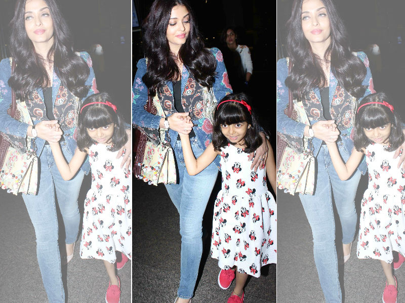 Aishwarya Rai Bachchan And Aaradhya Return From Cannes Aishwarya Rai Bachchan And Aaradhya Return From Cannes