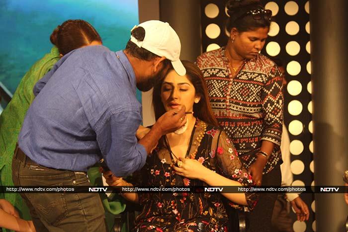 Ajay Devgn, Sayyeshaa Saigal, Erika Kaar Stopped By NDTV Studios