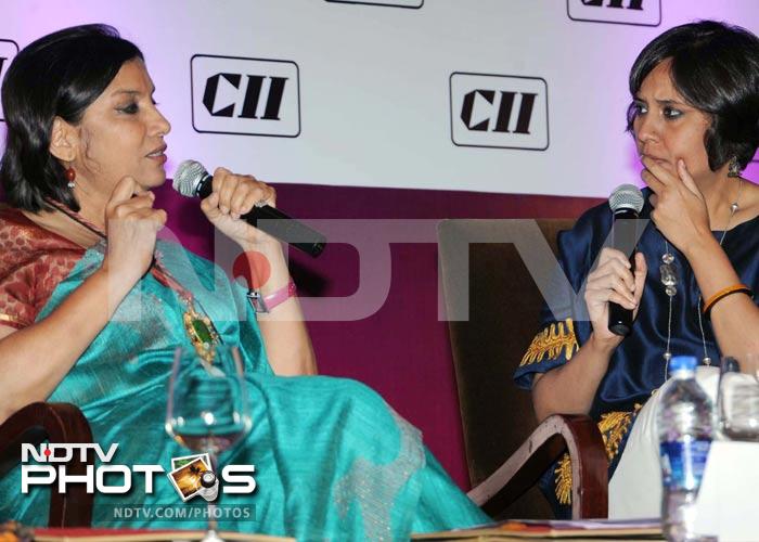 Shabana Azmi, Zoya Akhtar at a seminar