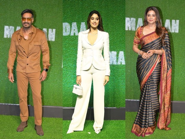 Ajay Devgn, Janhvi And Arjun Kapoor Lead Celeb Roll Call At <i>Maidaan</i> Screening Ajay Devgn, Janhvi And Arjun Kapoor Lead Celeb Roll Call At <i>Maidaan</i> Screening