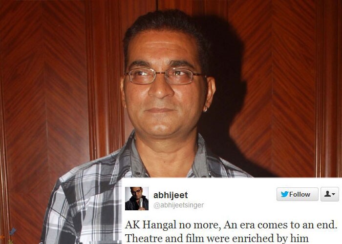 Celebs say goodbye to AK Hangal on Twitter