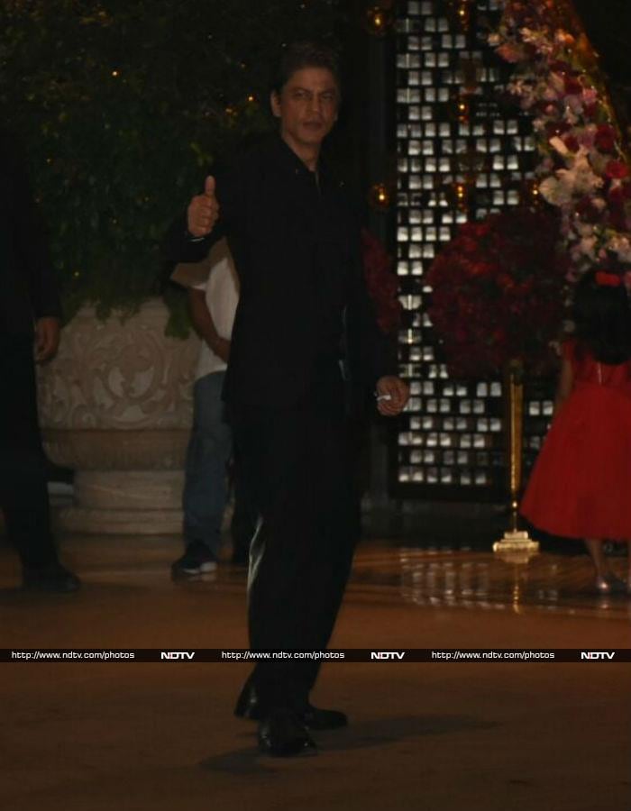 Shah Rukh Khan, Aishwarya At Ambani Party For Akash And Shloka