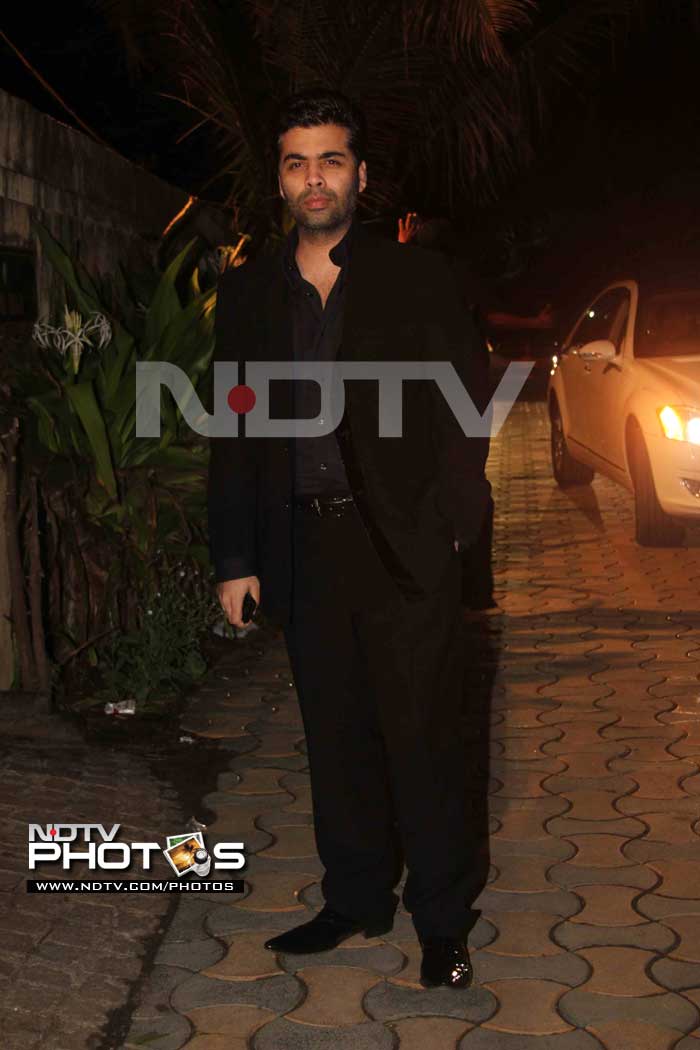 A dapper Karan sported his signature all black look.