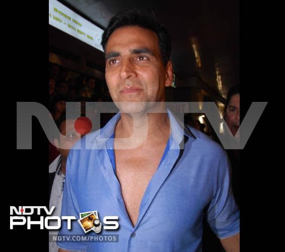 Stars at the special screening of Housefull 2