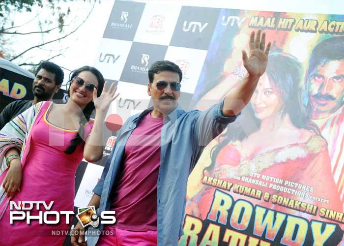 Akshay, Sonakshi: <i>Rowdy</i> road show