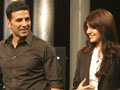 Akshay, Anushka Visit NDTV
