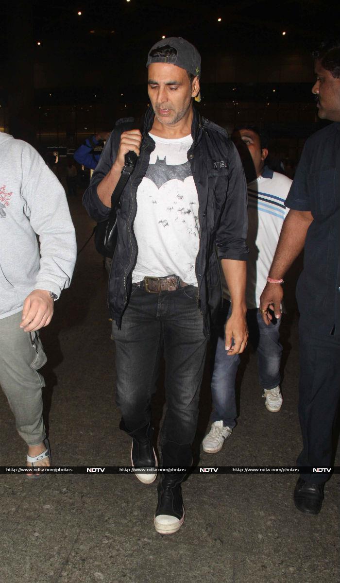 Of Swag and Cute Dimples: Akshay, Preity at the Airport