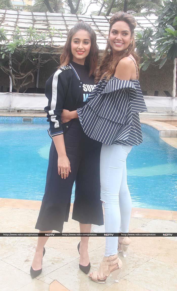 No Monday blues for Ileana and Esha.