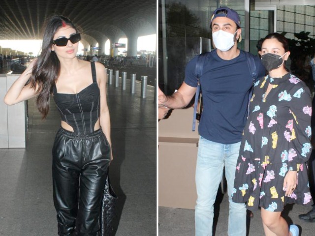 Alia Bhatt-Ranbir Kapoor And Mouni Roy's Airport Style Alia Bhatt-Ranbir Kapoor And Mouni Roy's Airport Style