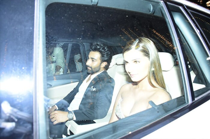 Ranbir Kapoor's cousin Aadar Jain attended the party with girlfriend Tara Sutaria.