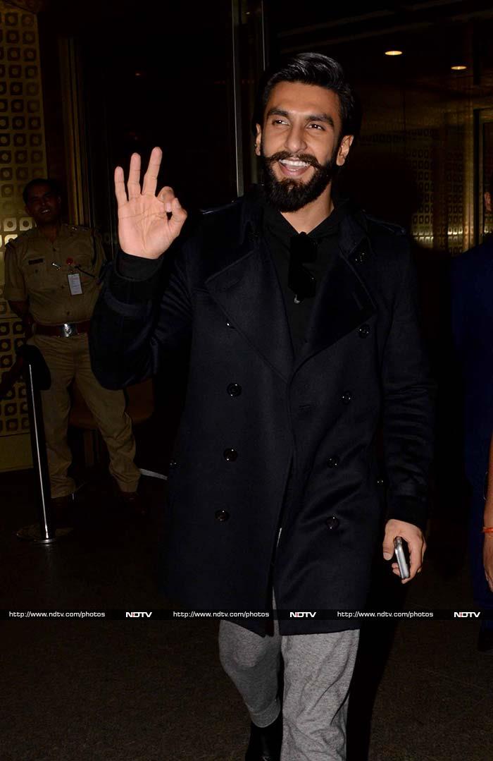 Actor Ranveer Singh was handsome in all black.