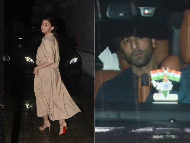 Photo : Alia Bhatt And Ranbir Kapoor Began The Week With Work