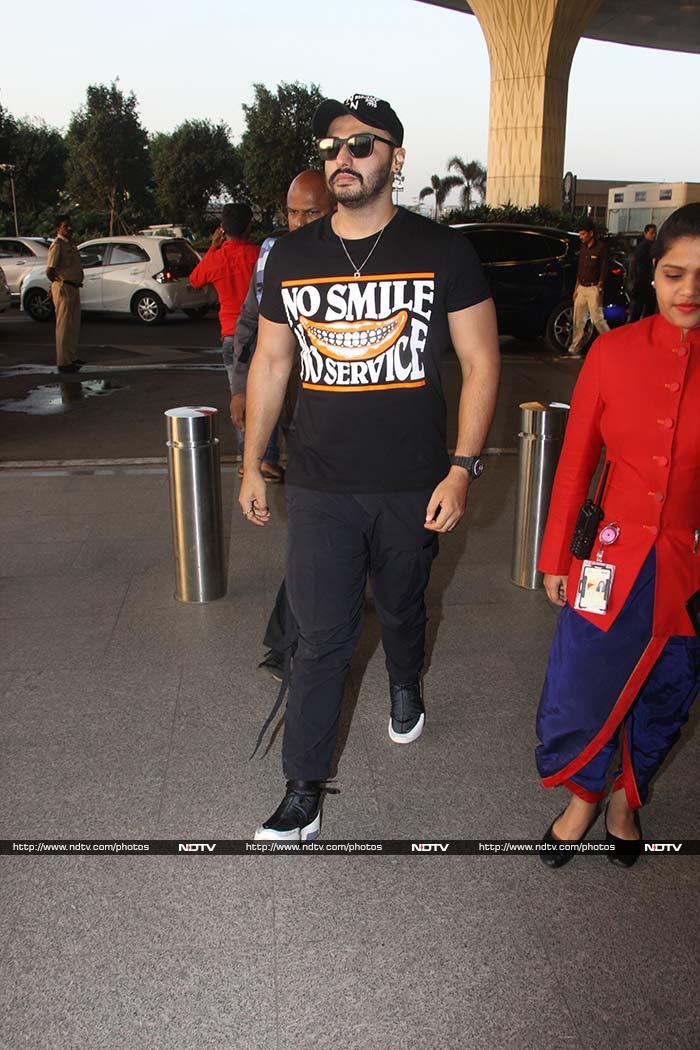 Umm, that's an interesting tee, Arjun Kapoor!