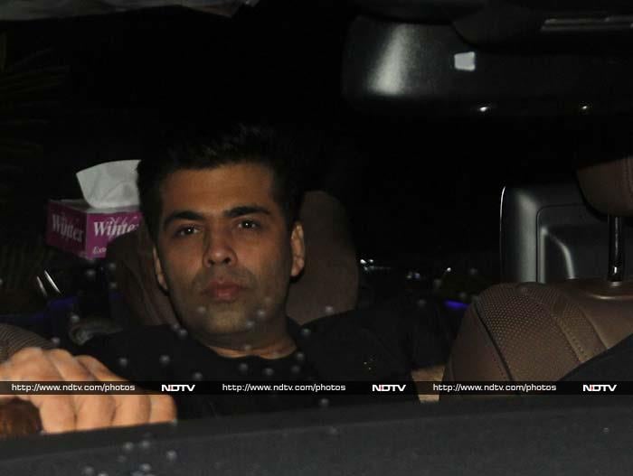 Karan Johar, who directed Alia in <I>Student Of The Year</i>, also let his hair down.