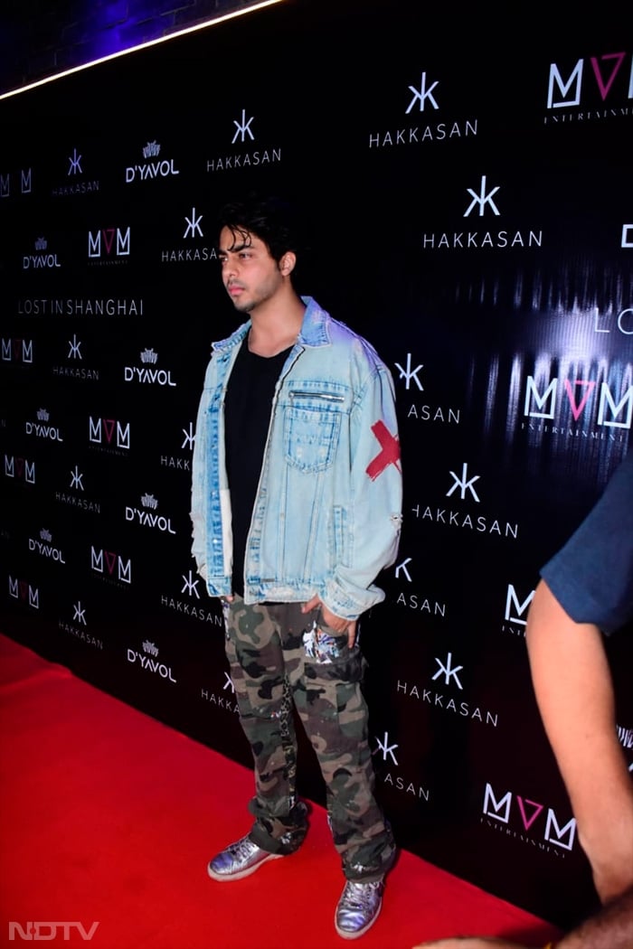 Aryan Khan arrived at an event wearing a jacket from his brand D'Yavol X. (Image Courtesy: Varinder Chawla)