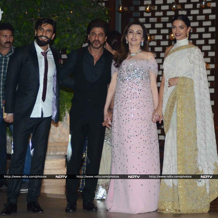 Deepika Padukone and Ranveer Singh spotted at a party holding hands