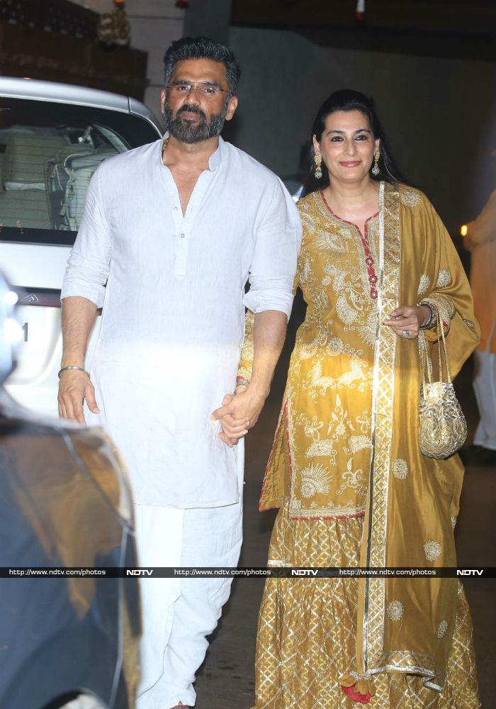 Suniel Shetty and Mana Shetty were also there.