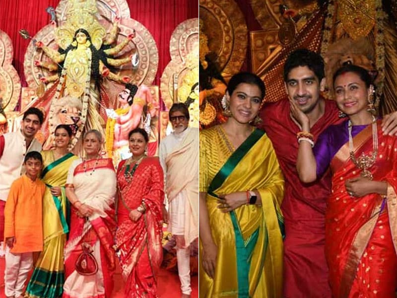 Photo : अमिताभ-जया बच्चन ने काजोल और रानी मुखर्जी के साथ कुछ इस तरह मनाई दुर्गा पूजा