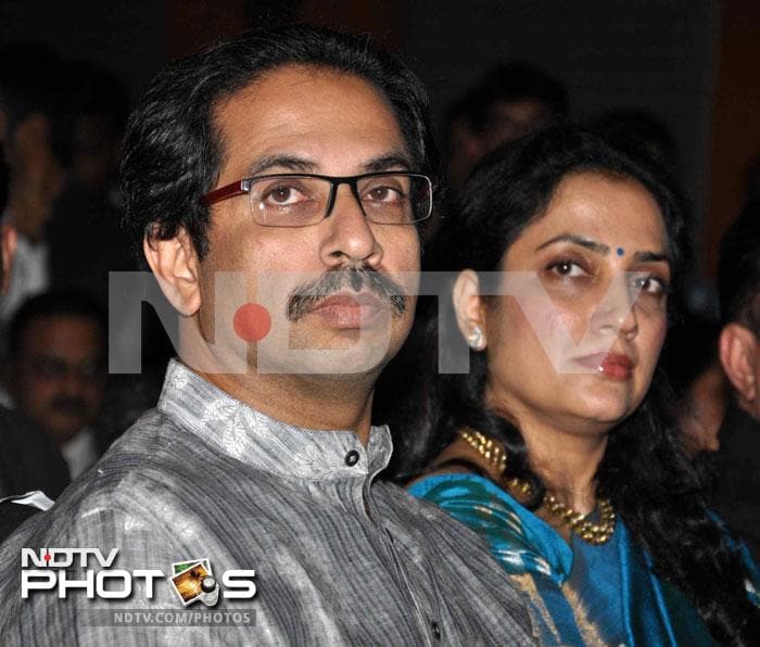 Special guest Uddhav Thackeray attended the event with his wife.