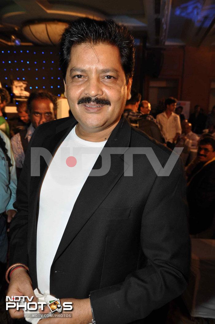 Singer Udit Narayan was all smiles for the cameras.