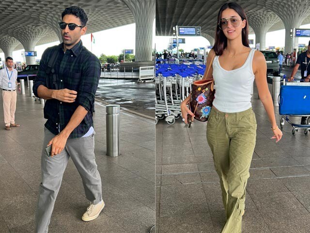 Photo : Ananya And Aditya Spotted At Airport.  Can You Guess Their Destination?