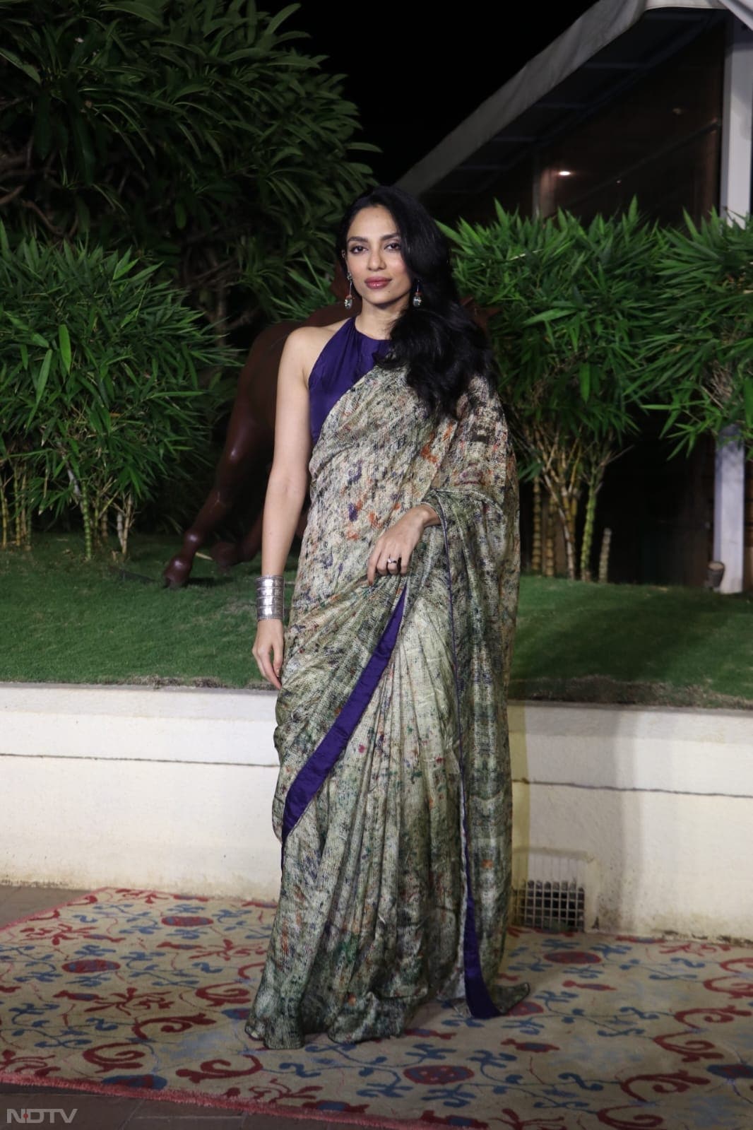 Sobhita Dhulipala wore a printed saree (Image Courtesy: Varinder Chawla)