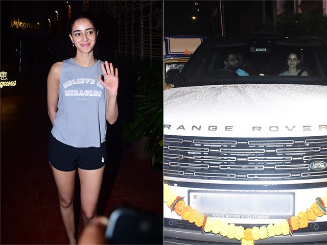 Ananya Panday Spotted In Her New Range Rover