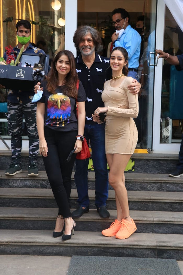 Ananya, Bhavana and Chunky Panday stepped out in style.