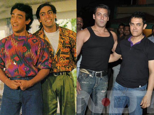 The cast of <i>Andaz Apna Apna</i>: What a difference 20 years makes