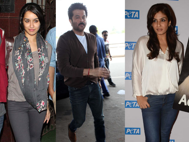 Anil, Raveena, Shraddha's busy Thursday
