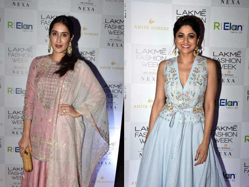 Sagarika Ghatge, Shamita Shetty In Shades Of Pastel