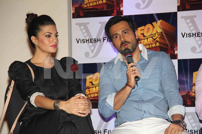 Jacqueline listens to what Emraan has to say.