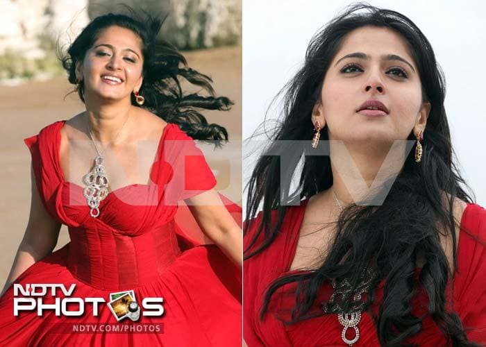 Anushka Shetty looks red hot in this still from her upcoming movie <i>Siva Thandavam</i> which will be released worldwide on September 28. The film is the Telugu edition of upcoming Tamil film <i>Thaandavam</i>.