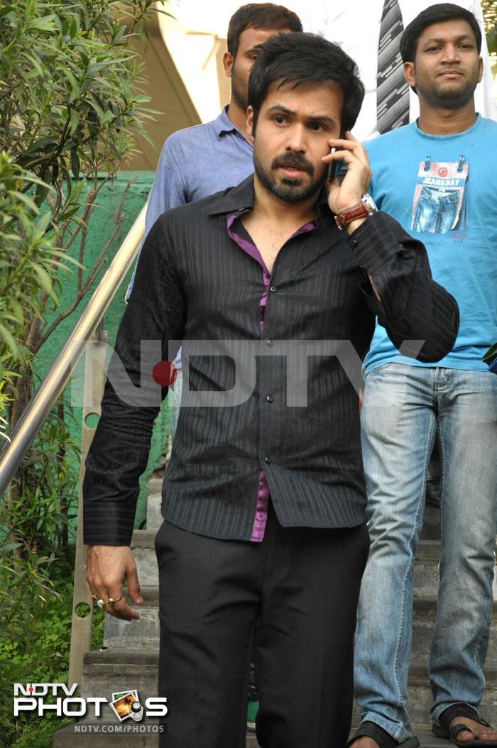 Emraan Hashmi on the sets of Bade Achche Lagte Hain