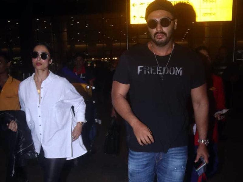 Photo : Back From New York, Arjun Kapoor And Malaika Arora Exit The Airport Together
