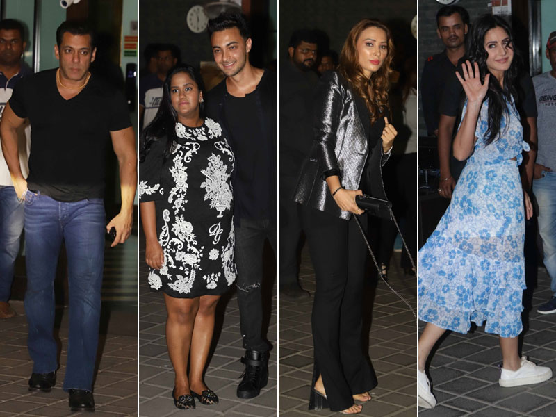 अर्पिता और आयुष की एनीवर्सरी पार्टी में शामिल हुए कैटरीना, जैकलीन, सलमान, यूलिया