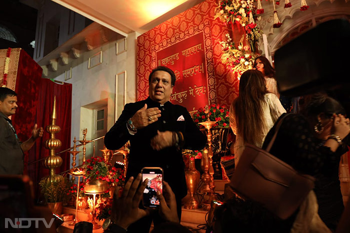 Govinda pictured at the wedding last night. (Image courtesy: Varinder Chawla)