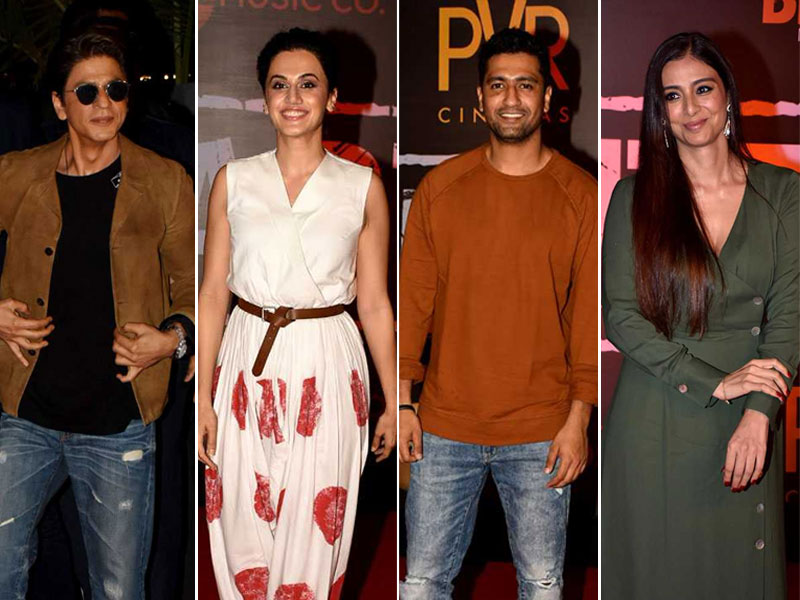 Shah Rukh Khan, Taapsee, Tabu, Vicky Spotted At The Screening Of <I>Article 15</I> Shah Rukh Khan, Taapsee, Tabu, Vicky Spotted At The Screening Of <I>Article 15</I>