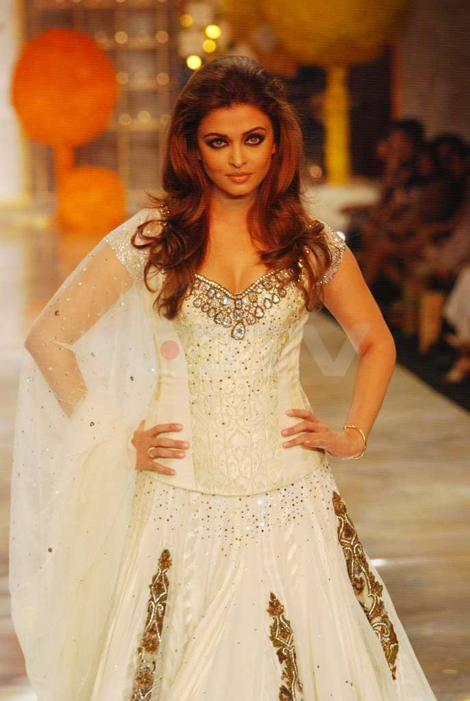 Ash walks the ramp for Manish